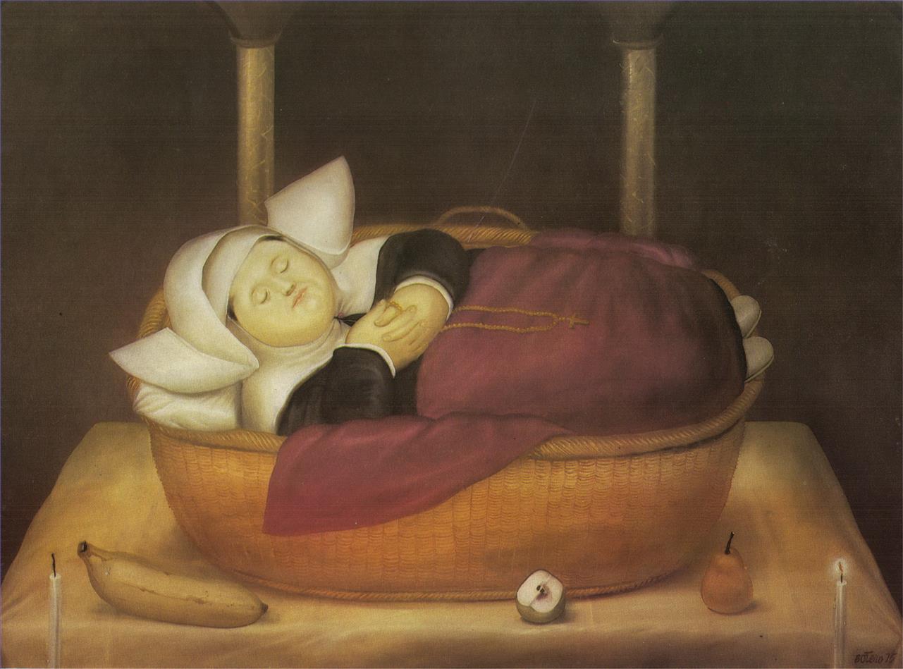 New born Nun Fernando Botero Oil Paintings